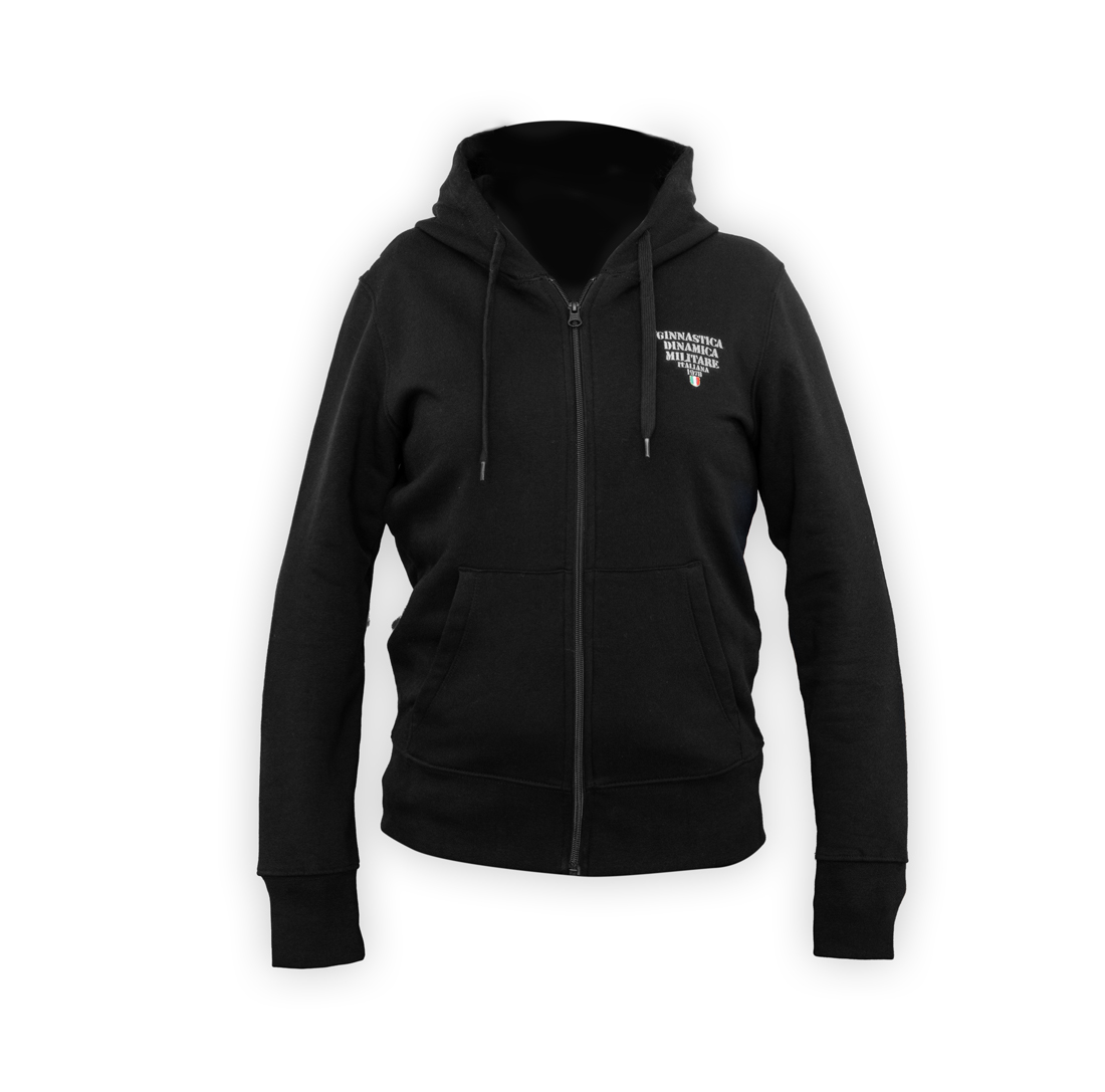 Felpa Zip Cappuccio Felpata