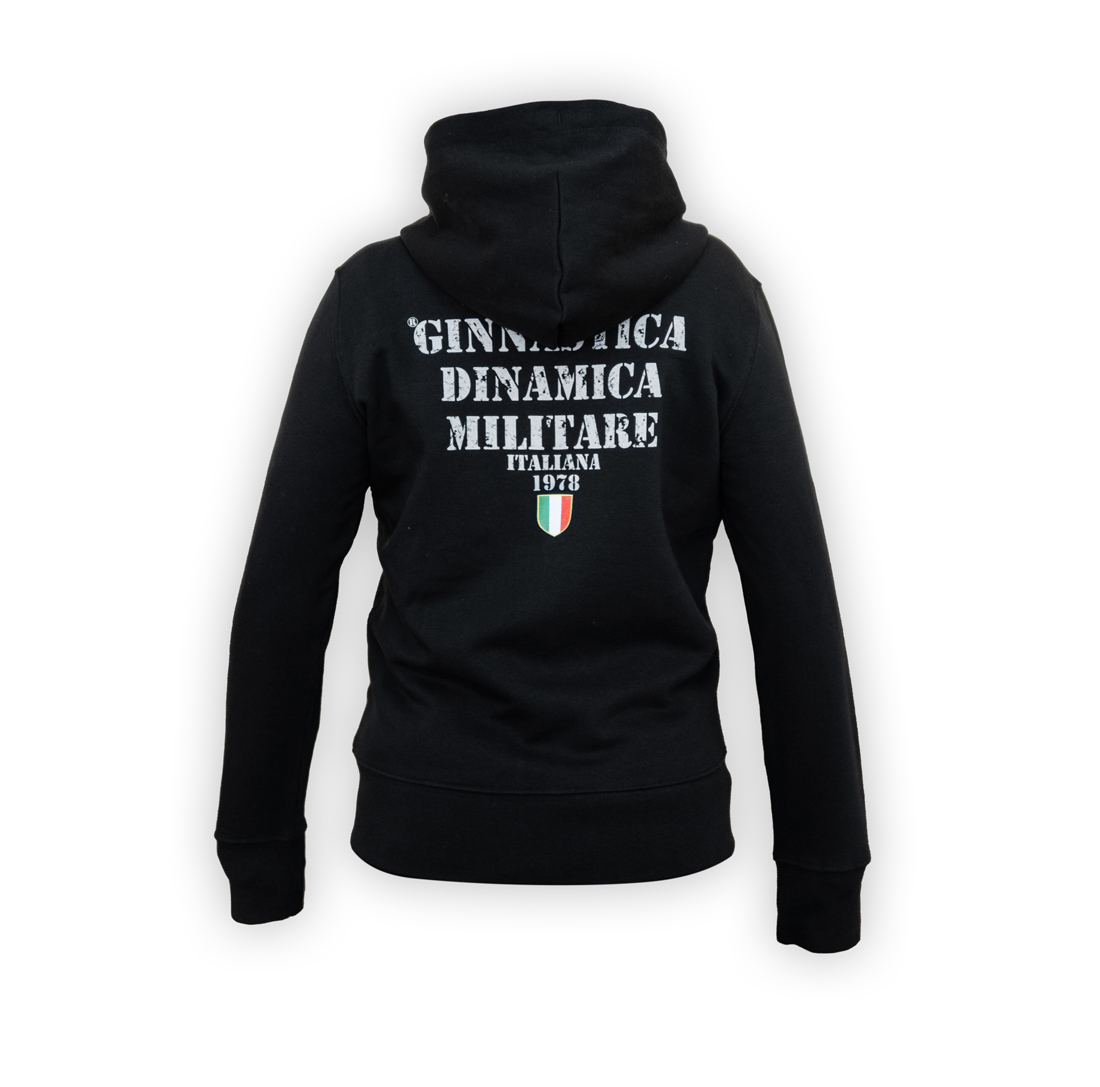 Felpa Zip Cappuccio Felpata